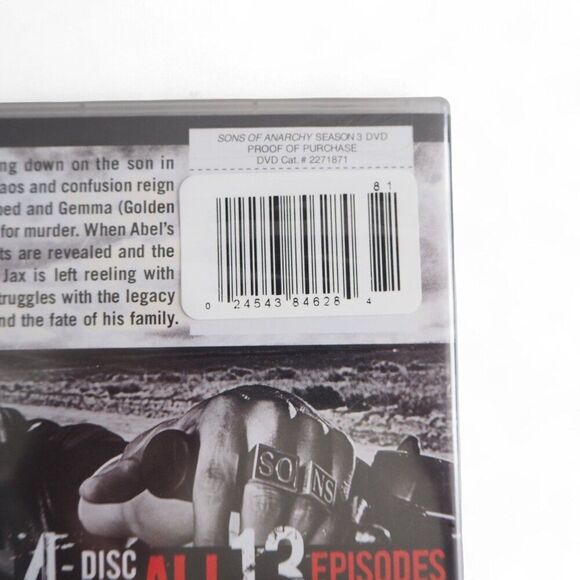 Sons of Anarchy Season 1,2 & 3 DVD - Picture 11 of 11